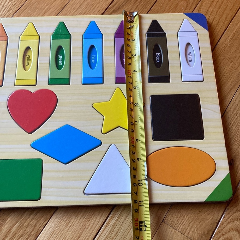 Colors & Shapes Wooden Inset Puzzle - Picture 13 of 13